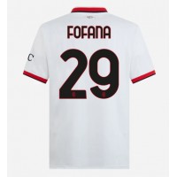 Camiseta AC Milan Youssouf Fofana #29 Visitante Equipación 2024-25 manga corta